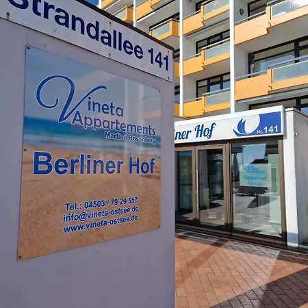 Appartement Berliner Hof App 312 Meerblick Strandallee 141